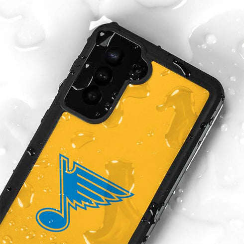NHL St. Louis Blues Solid Background Galaxy S24 Waterproof Case